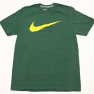 Men's Nike DR FIT T-Shirt Green GOLD University Oregon Ducks size Large LRG shoe