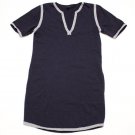 $99 J.Crew Shirt Cotton Dress Above Knee Navy Blue nautical sz XS EXCELLENT soft