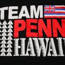 Men's UFC Gym BJ Penn TEAM ALOHA T-Shirt Top HAWAII Black size 2XL MMA