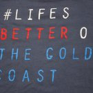 Men's Billabong LIFE'S BETTER ON THE GOLD COAST T-Shirt Blue 2XL Surf Aussie vtg
