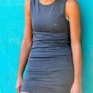Lululemon IN THE FLOW SWIFTLY Dress ruched crossfit yoga gray sz 8 Heather Black