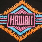 Vintage 80's 90's NEON HAWAII T-Shirt tee Black size Medium thin soft AWESOME!