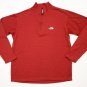 Mens The North Face Pull Over Long Sleeve Half Zip Shirt Top Light Weight Red S