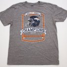 Men's VTG BRONCOS Champions T-Shirt Heather Gray Large SOFT NFL LRG reebok gym