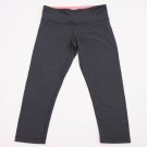 Lululemon WUNDER UNDER Yoga crop size 6 pink Gray retro crossfit luon $88 NICE!