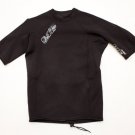 Men's O'neill Hammer Short Sleeve Wetsuit Top Black shirt jacket neoprene Medium