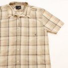 Men's HURLEY Button Down Shirt Tan Plaid size XL Surf Pacsun Mentholy Awesome!