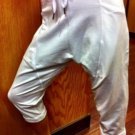 Lululemon LIBERTY CROP Harem HOT Yoga Dance Sweat White sz 4 low crotch lounge