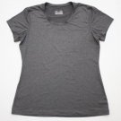Women's Under Armour Heat Gear Athletic T-Shirt Gray size XL Gym Workout Run