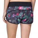 Lululemon Speed Shorts CURIOUS JUNGLE size 6 EXCELLENT crossfit run floral