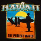 Men's HAWAII The Perfect Waves T-Shirt Black size XL Surf Longboard HIC T&C tee