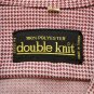 True Vintage 70's polyester disco Double Knit button shirt Maroon/Gray size L