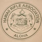 Men's Hanes Hawaii Rifle Association ALOHA T-Shirt Tee Top Cotton Tan size L