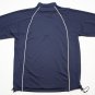 Mens Mizuno Pull Over Athletic Track Jacket Navy Blue size M Run Workout Fitness