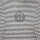 Lululemon CRB Cool Racerback Tank Top WEE Stripe Heather Gray sz 8 Yoga luon