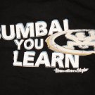 Men's Vtg Hawaiian Style T-Shirt Top BUMBAI YOU LEARN Black size L HIC t&C local