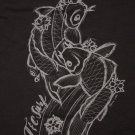 Men's T&C Surf Design Town Country Hawaii KOI FISH T-Shirt Black Xl tee yin yang