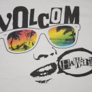 Men's Vintage Volcom HAWAII Sunglasses T-Shirt Tee Top Cotton White size M surf