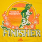 Honolulu Marathon 2012 FINISHER T Shirt HAWAII XS S NWT ADIDAS climalite race