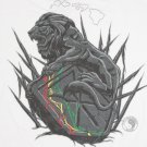 Men's Vtg T&C Surf Designs Hawaii LION T-Shirt White tee XL HIC yin yang rasta
