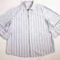 Men's Calvin Klein cotton Button Down Shirt Blue/White Stripes XL dress casual