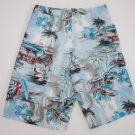 Men's Board Shorts Hawaiian paddle surf  woody 30 swim short XL NWT fin crossfit