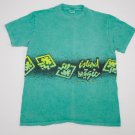 ISLAND MAGIC T-Shirt M STEDMAN Green HAWAII Vintage 80's VTG travel men's tee