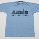 Men's Vintage Washington, D.C T Shirt tee blue 80's 50/50 Soft Thin S capitol US