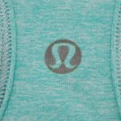 Lululemon CRB Cool Racerback Tank Top Mint Green Heathered Menthol Yoga size 4