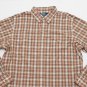 Men's RALPH LAUREN POLO WESTERN Button Down Shirt Brown Plaid XL Pearl snap $99