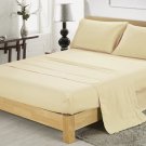 600TC IVORY SOLID QUEEN SHEET SET – 100% EGYPTIAN COTTON