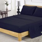 600TC NAVY BLUE SOLID QUEEN SHEET SET – 100% EGYPTIAN COTTONNAVY BLUE