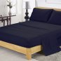 600TC NAVY BLUE SOLID QUEEN SHEET SET – 100% EGYPTIAN COTTONNAVY BLUE