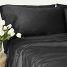 500TC BLACK SOLID QUEEN SHEET SET – 100% EGYPTIAN COTTON