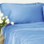 500TC BLUE SOLID QUEEN SHEET SET – 100% EGYPTIAN COTTON