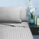 400TC WHITE STRIPE   KING SHEET SET – 100% EGYPTIAN COTTON