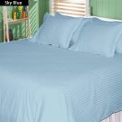 1000TC SKY BLUE SHEET SET IN CAL KING SIZE - 100% EGYPTIAN COTTON