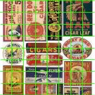 2001 - AD SET GHOST SIGNS 1 Cigars Cigarette Tobacco Ad Sign Decals