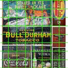 1008 - Advertising Decals Set 21 GHOST SIGN BULL DURHAM  COKE COLA 7 UP CHERO COLA