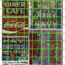 1012 - Advertising Decals Set 26 GHOST SIGNS COKE ARMY NAVY CAFE  PHOTO STUDIO