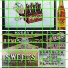 1040 - Advertising Decals Set 29 GHOST SIGNS RC COLA COKE COLA LEVIS SWEETS