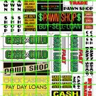 7012 - Business #2 PAWN SHOP Advertising Wall Signs