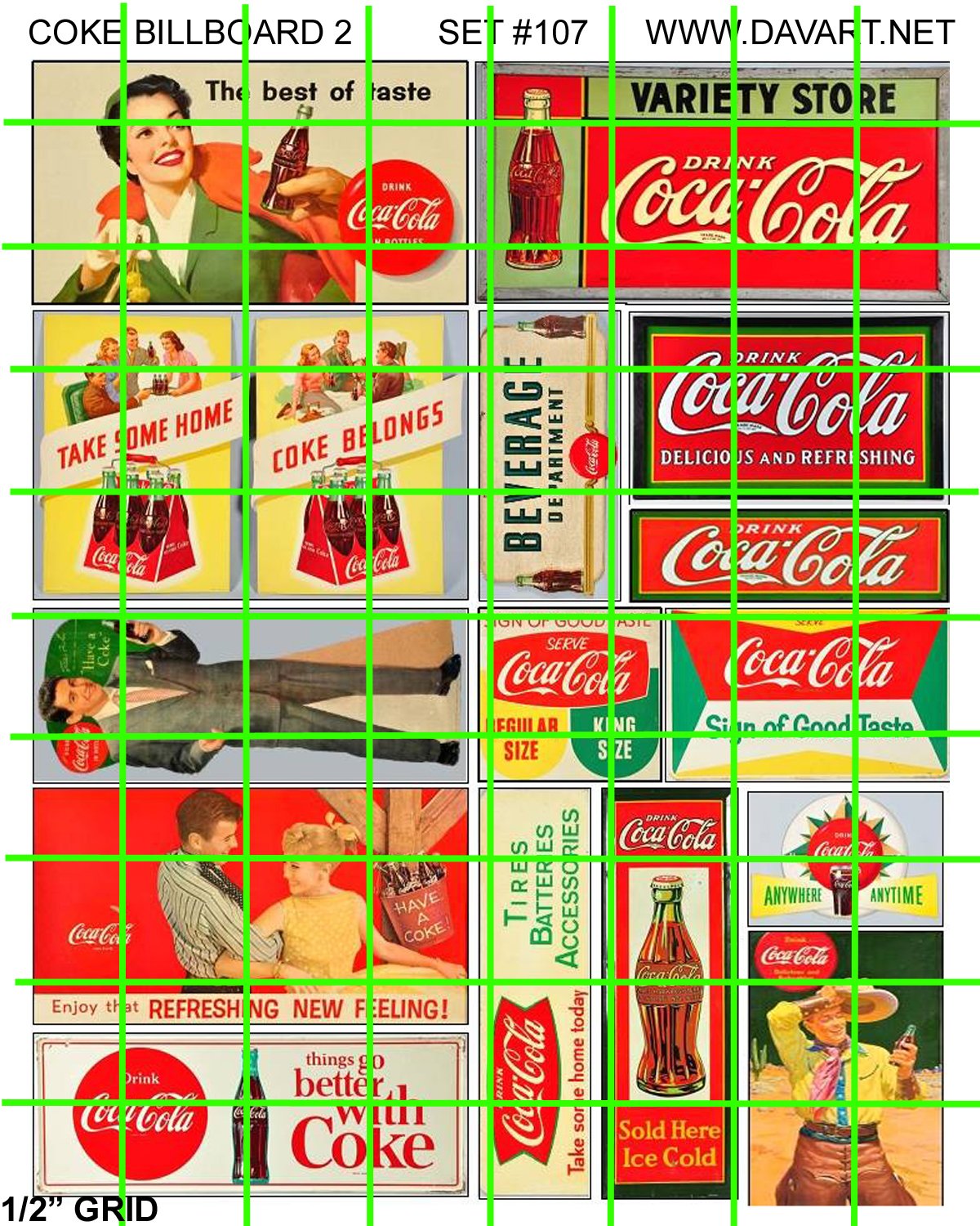 5023 - Coke Large Advertising #2 Signs and Billboards Posters