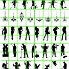 8006 - WINDOW SILHOUETTES ON CLEAR DECAL FILM HO SCALE
