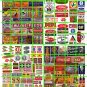 N016 - N SCALE DECALS ASSORTED FARM ADVERTISING GRAIN SEED FEED SIGNAGE