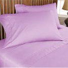 4PC SHEET SET 1000TC 100% EGYPTIAN COTTON LILAC SOLID QUEEN 15" DEEP POCKET