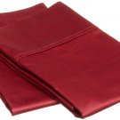 1000 Thread Count 100% Egyptian Cotton Burgundy Color Striped Standard Pillowcases
