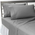 6pc Sheet Set 1000 Thread Count Solid Elephant Grey Queen 100% Egyptian Cotton 15" DEEP POCKET