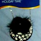 New Purse Black/White Handbag Christmas Tree Ornament