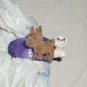 Puppy in My Pocket Purple Charm Bracelet with 3 snap-on Dogs